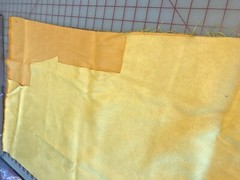New – Multi Purpose Faux Suede Decor Fabric – Yellow 10″L x 58’W
