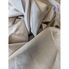 Vtg 90s Antique Satin 8 Yards 288×48 Pinky Cream Slub Texture Upholstery Curtain