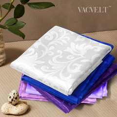 White Satin Fabric by the Yard, 60″ Wide, 10 Yards | Shiny Damask Design, for B