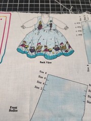 Vintage Girls Jumper Cut And Sew Panel Vintage Hoppy Spring sizes 2-8 bunnies