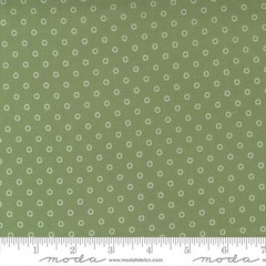 NANTUCKET SUMMER Green Dot Quilt Fabric by Moda #55264-16 Sold by 1/2 Yard