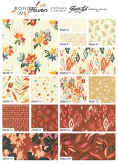 Boho Haven Moda Charm Pack 42 100% Cotton 5-inch Precut Cotton Fabric Squares