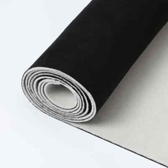 Black Suede Headliner Fabric Upholstery Material Backing Foam Roof Liner Retread