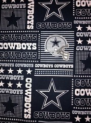 NFL Dallas Cowboys Cotton Fabric 1/2 Yard (18 By 58”) New