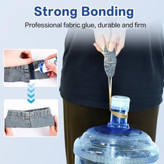 Fabric Glue for Clothing Permanent Washable, Liquid Stitch Fabric Adhesive, Anti