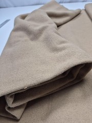 Wool Cashmere Coat Jacket Fabric Camel Brown Solid Topcoat Cloth 2 Yd 12 In