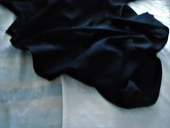 Silk Rayon Black softer organza? 1 linear yard 43″ wide semi transparent