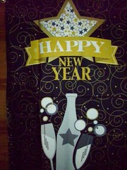 100% cotton wall hanging “Happy New Year” by Andover Fabrics