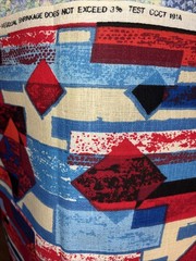 Vintage 50s House N Home Draperies MCM Barkcloth Fabric 66” X 48″