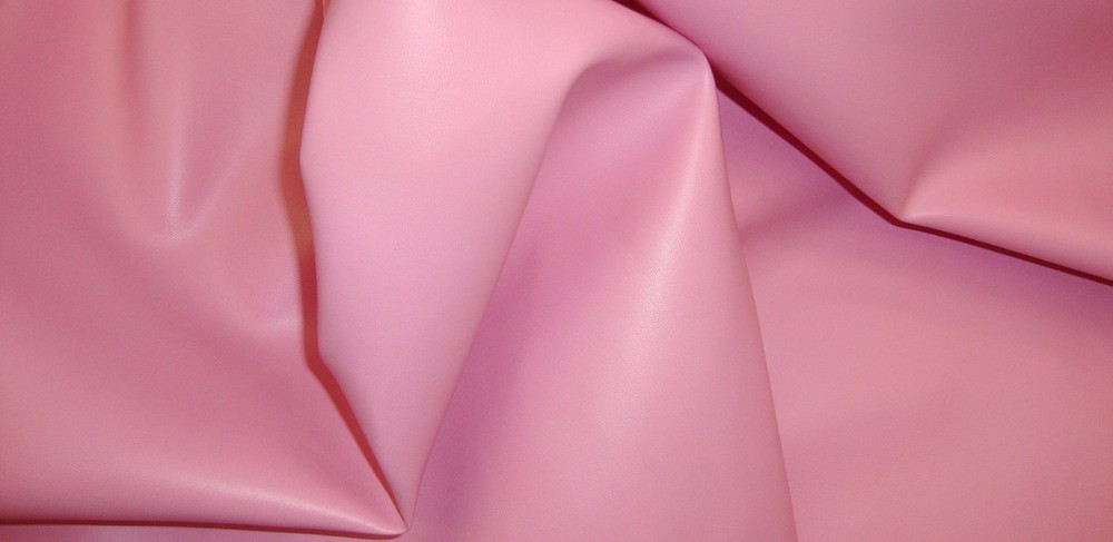 Vinyl Upholstery Leather Pink Soft Skin PVC Fabric Yard 55″ FOLDED