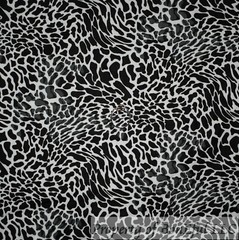 BonEful Fabric Cotton Quilt African White Black Gray Leopard Cheetah Skin SCRAP