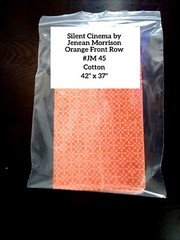 Silent Cinema by Jenean Morrison Orange Front Row – #JM 45 – Cotton – 42″ x 37″