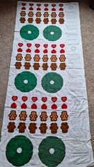 VTG LOT CHRISTMAS FABRIC PANELS Spring Mills SNOWMEN Aprons DEER Santa Cut & Sew