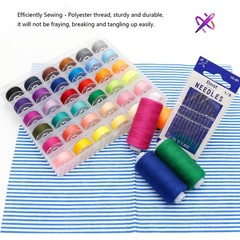 82Pcs Sewing Thread kit, 36 Assorted Colors Machine Threads with 36 Color