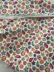 Vintage Fabric Lyndurst Cotton Colorful Seashells Sold BTY Janet Orfini