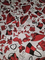 HTF Loralie Harris For Loralie Designs Hats,Bags & Shoes Oh My! Cotton 18″x 45″