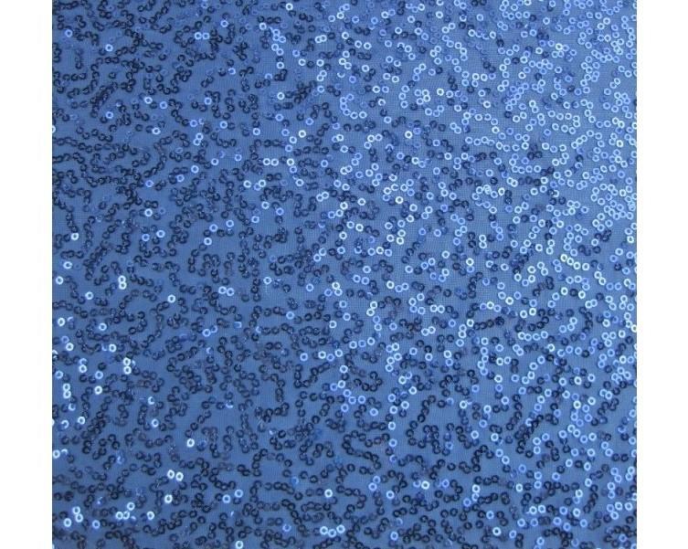 Luxury Sequin Dance Wear Stretch Fabric Material – NAVY