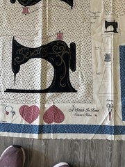 VTG Joan Kessler Concord Fabrics-Cut&Sew Fabric Sewing Machine Cover&Chatelaine