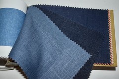 FABRIC SAMPLE BOOK Multicolor PACIFIC LINEN Jaclyn Smith Home 49pcs LOT 55%Linen
