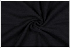 $36 for 2 Yards Real 100% Wool (Flannel) Italian Fabric – Black Color