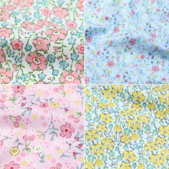 Quilting Charm Packs 42 PCS 5×5 Inch Pastel Spring Floral Cotton Squares