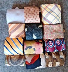 Ties Crafting Lot Multiple Colors Widths Lengths Imperfect