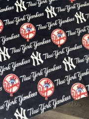 Fleece Fabric NY Yankees New York MLB Baseball 62 Inches Wide x 1.3 Yards