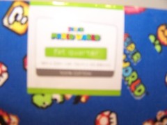 Super Mario World Fat Quarter 18″ x 22″ 100% Cotton Fabric Nintendo