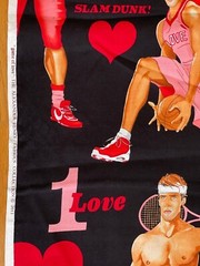 Alexander Henry Fabric Game Of Love 2011 Black RARE OOP 18″ X 44″ New