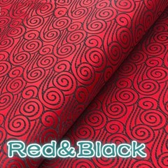 Chinese Cloud Printed Satin Silk Fabric Cloth Costume Cheongsam Upholstery DIY