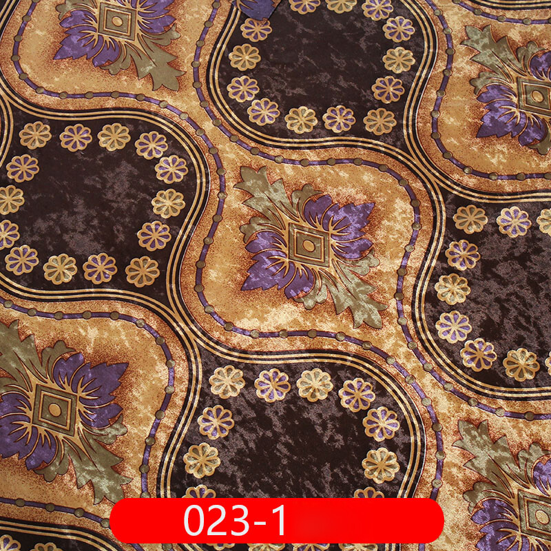1M Floral Velvet Fabric European Style Trim Sofa Bedding Car Upholstery Material