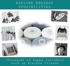 BlesSew Gray Sewing Threads – 10 Large Spools of Polyester Thread for Balance