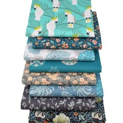 50pcs 100% Cotton Fabric Bundle 10″ x 10″ PreCut Fat Squares Sheets Printed F…