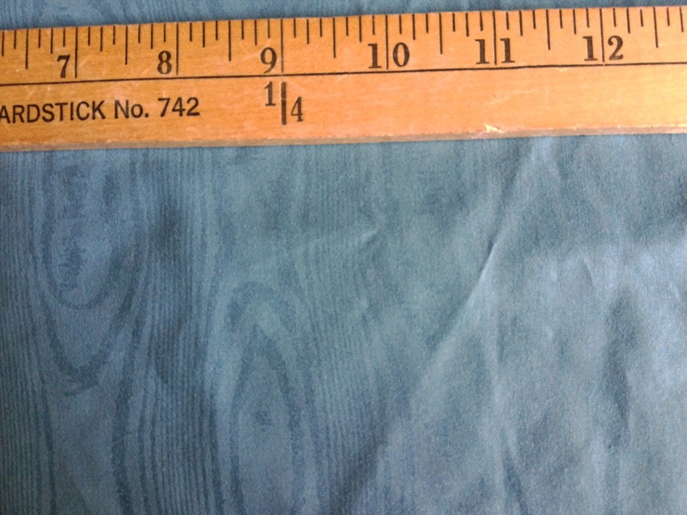 BLUE MOIRE PRINT COTTON BLEND FABRIC 36X43 INCHES WIDE