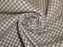 Diamond Textiles Grey Medium Check Cotton Homespun DIY Quilt Sewing Fabric