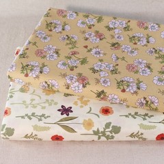 12 DIY Sewing Crafts Yellow Floral Cotton Quilting Fabric Squares Bundle Scraps