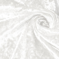 1 Yard 63″ Wide White Stretch Crushed Velvet Fabric, Soft Fabric, Apparel