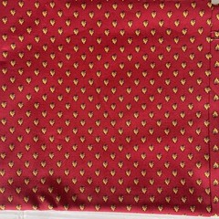 Moda Fabric Red Foulard Yellow Leaf/Fire Flames “Lorraine” American Jane 75×45”