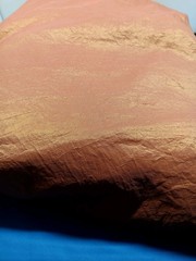 Sheer Crushed Gold Rust Polyester Sewing Fabric 15 Yards 56.5″ Wide