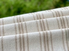 Grain Sack Fabric by the Yard, Ticking Fabric, French Country, Cottage Farmhouse