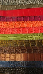 BIG NILE CROCODILE 3D Texture Faux Leather Upholstery Vinyl Fabric YARD