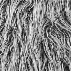 Faux Fur Fabric Square Patches for Crafts, Sewing, 10 x 20 Inch, Grey Frost