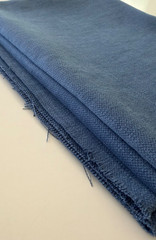 Romo Washable Linara Designer Woven Fabric in Venetian Blue Remnant, 1.2 Yd, New