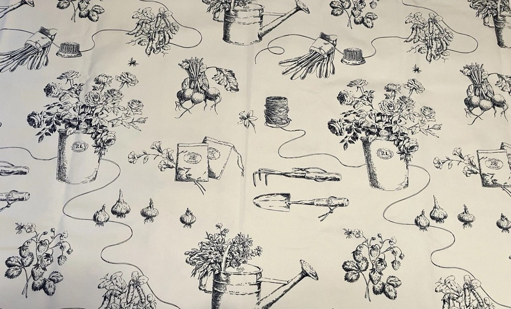 Ralph Lauren Home Fabric, Garden Shop Toile Cottage Hill, BTY