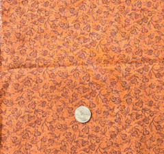 1 3/8 Yds Abstract Artsy Flowers Fabric Generic Autumn Leaf Foliage