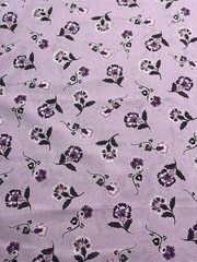 Purple Flowers Fabric (1.5 yards)