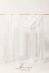 Ling’s Moment Wedding Arch Draping Fabric 2 Panels 32Ft x 30″ Wrinkle-Free