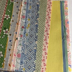 Vintage 50 Ct 5”x8” Charm Squares 1930s Reproduction Fabric Prints Aunt Grace
