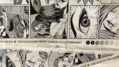 Alexander Henry Fabric Sewing Woes 2017 Black White Cotton Novelty Print 2 Yards