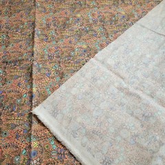 Joann Exclusive Bird Floral Flannel Fabric 44×32″ Peach Nature Boho Print Soft